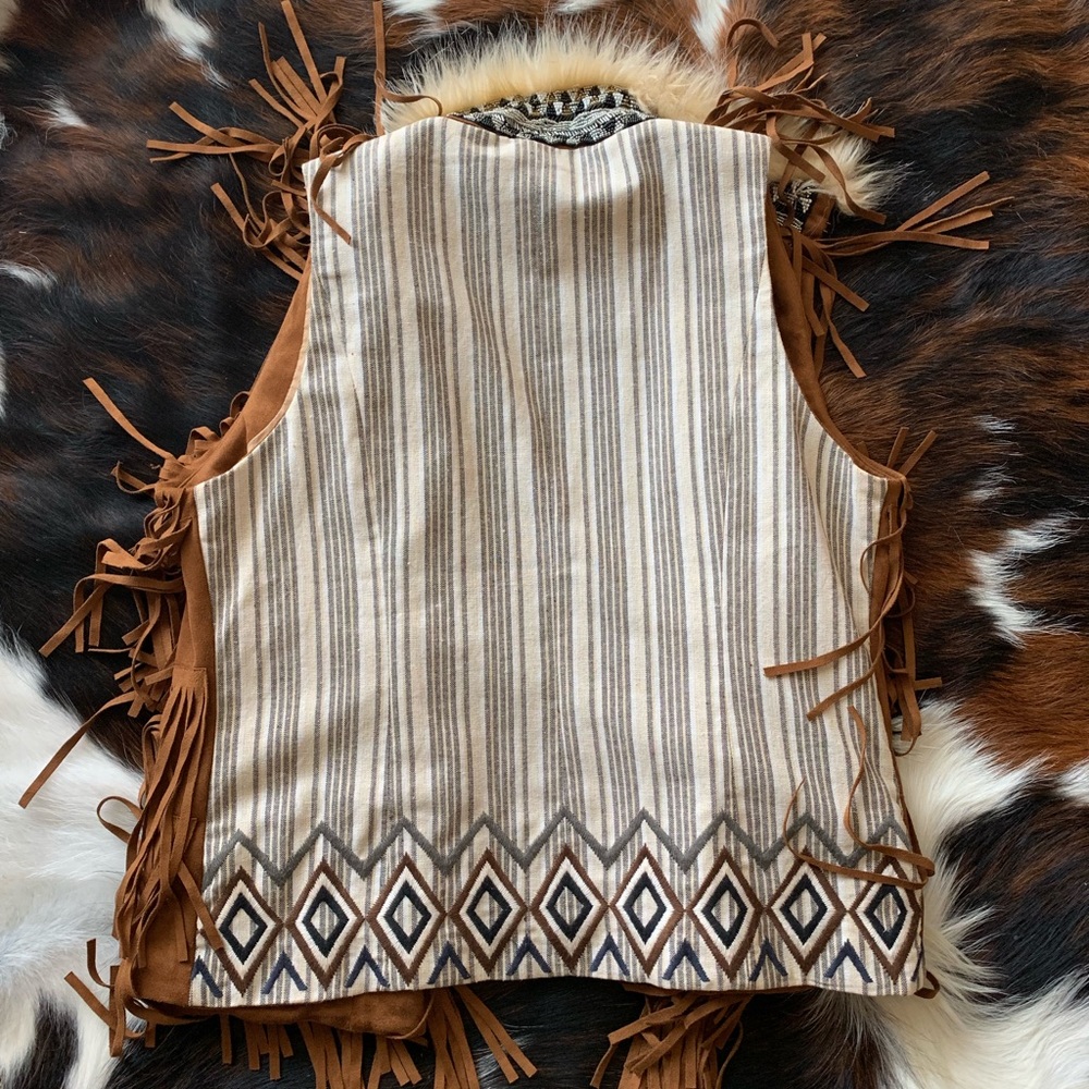 Fringe Aztec Vest